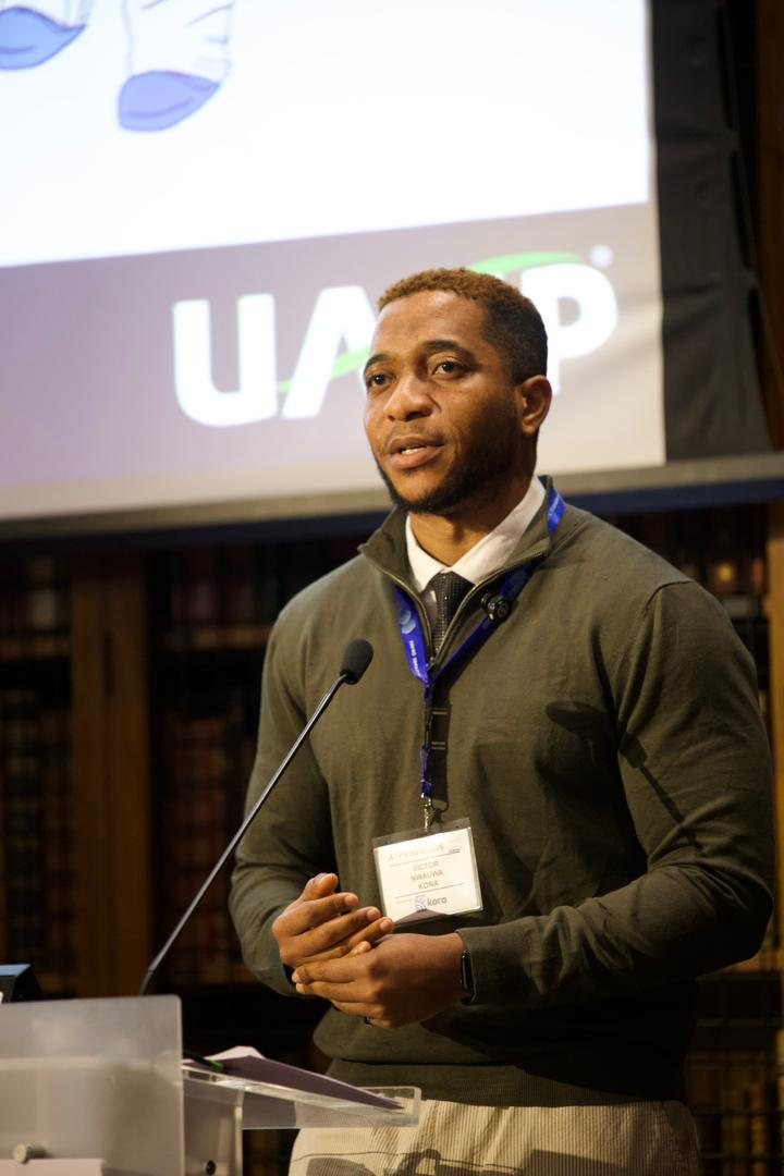 Victor Nwauwa presenting the payment lifecycle at ATPS B2B 2026