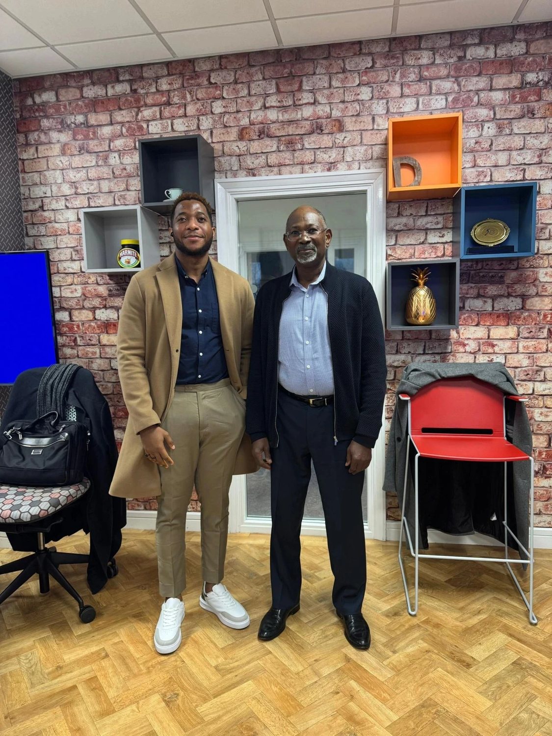 Victor Nwauwa with Prof. Attahiru Jega, former INEC Chairman