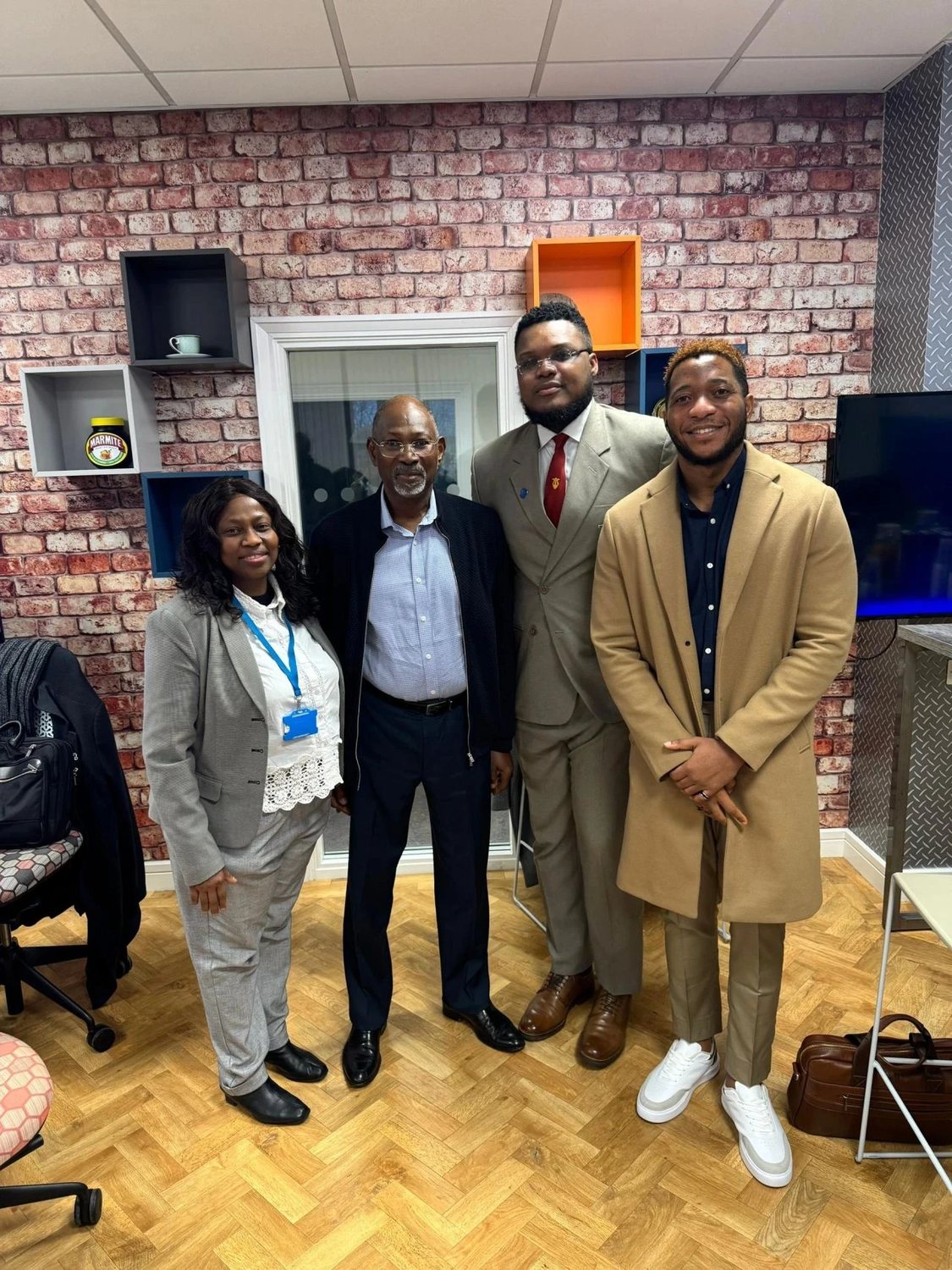 Victor Nwauwa with members of the visiting delegation at Coventry University
