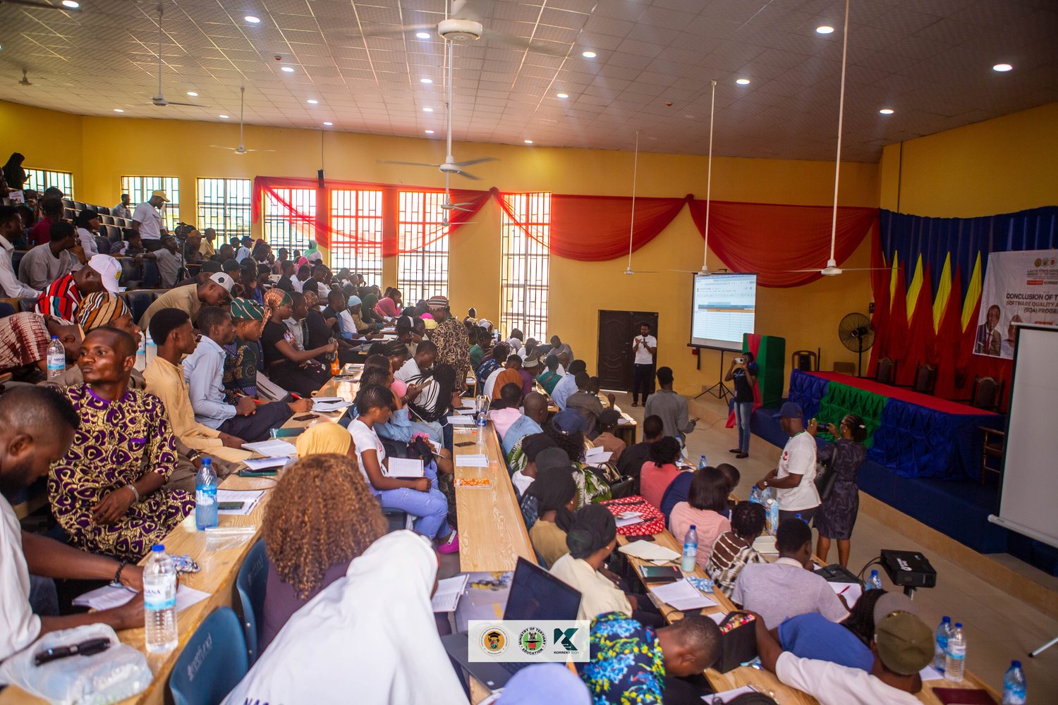 Students attending the Software Quality Assurance session at LASUED